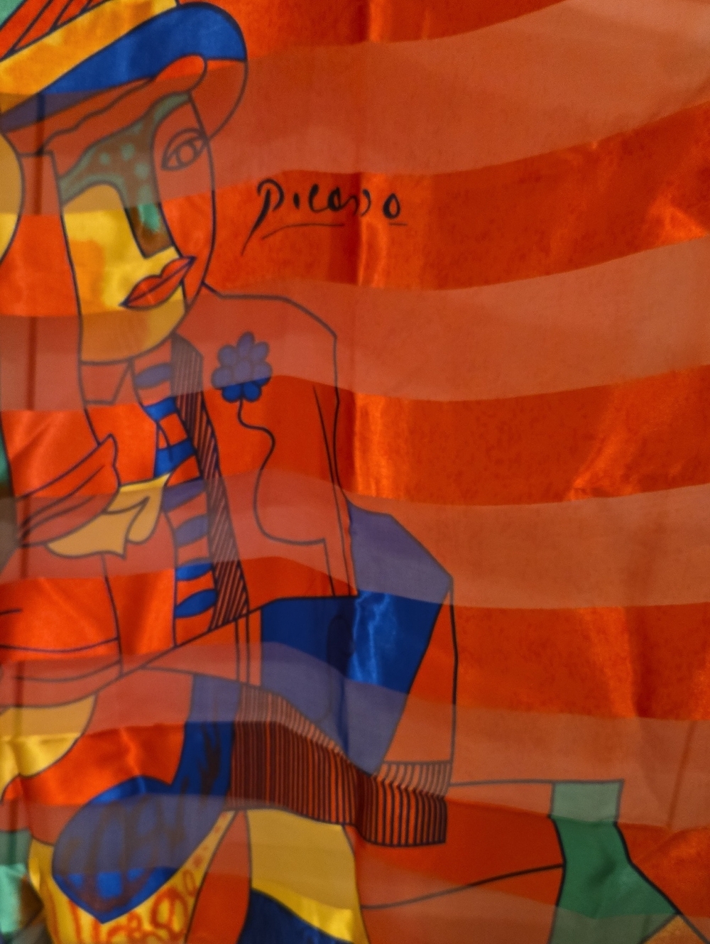 Silk Picasso Multicolor Scarf